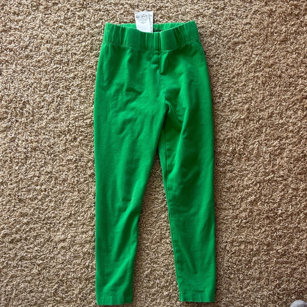 Mini Boden Vibrant Green Kids Leggings